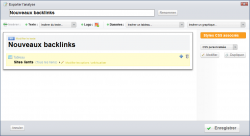 Créer un rapport de backlinks personnalisé dans SeeUrank